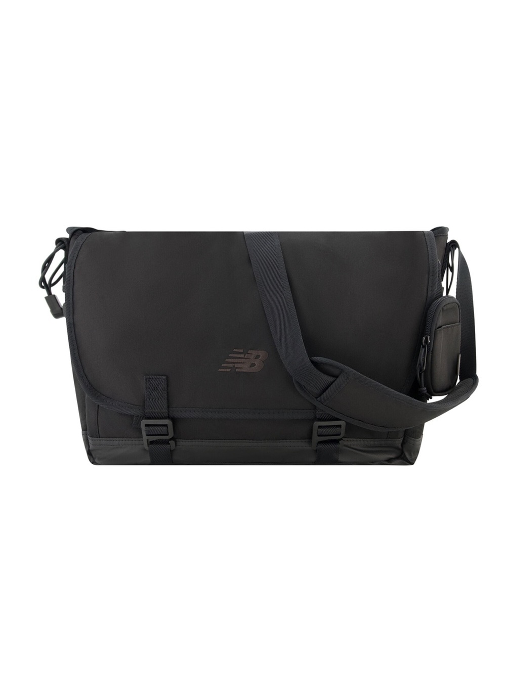 New Balance Black Messenger Bag with Padded Shoulder Strap